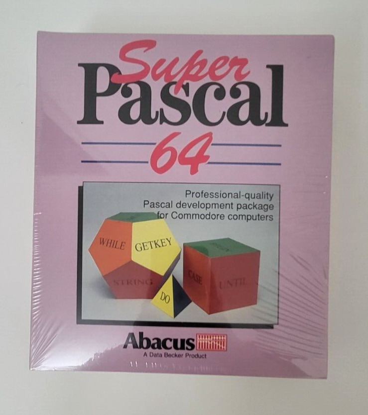 Commodore 64 Super Pascal 64 by Abacus Software NEW SEALED Vintage Computer