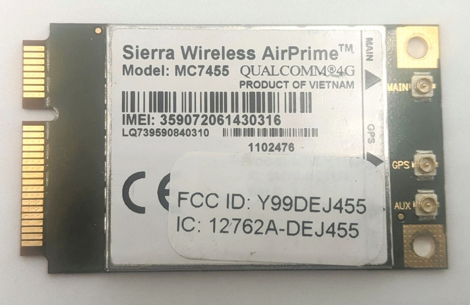 Sierra Wireless AirPrime MC7455 1102476 4G LTE Wireless Cellular Modem