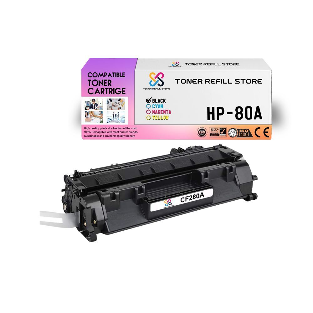 1Pk TRS 80A CF280A Black Compatible for HP LaserJet M401dn Toner Cartridge