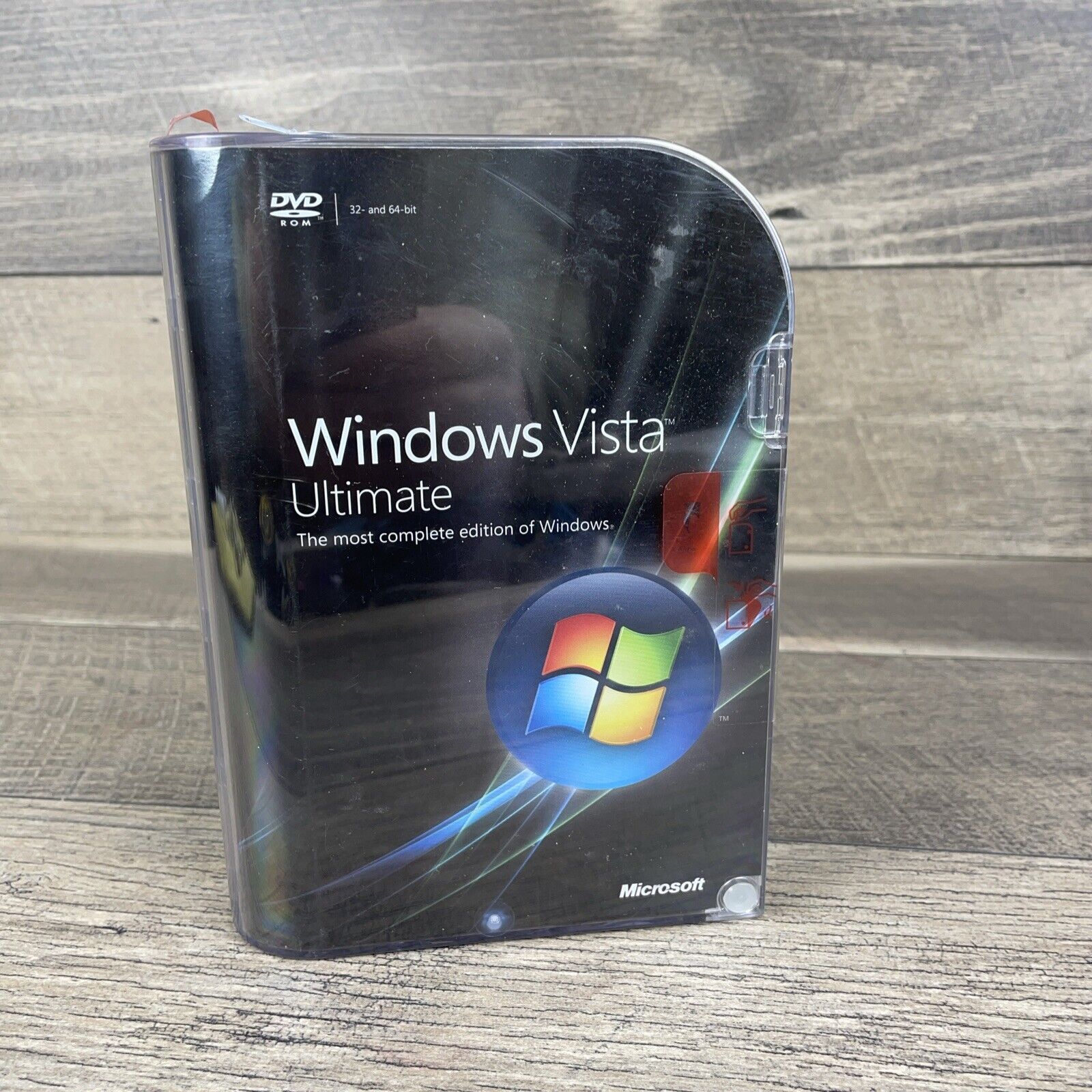 Microsoft Windows Vista Ultimate Full 32 Bit & 64 Bit DVDs=NEW SEALED BOX=