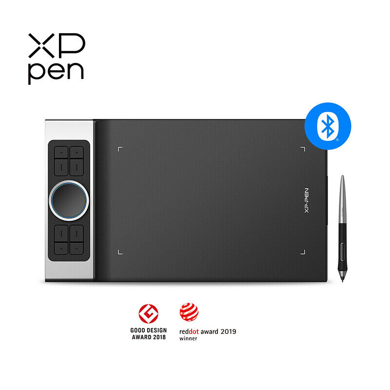 XP-Pen Deco Pro SW Wireless Bluetooth Graphic Drawing Tablet Tilt 8192 Chrome