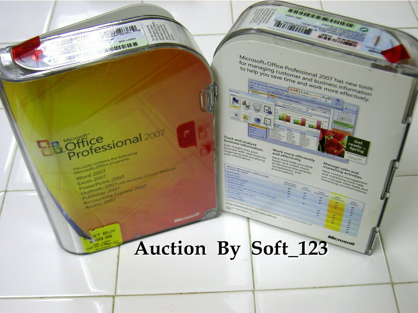MS Microsoft Office 2007 Professional Full Vers. Licensed for 2 PCs=SEALED BOX=