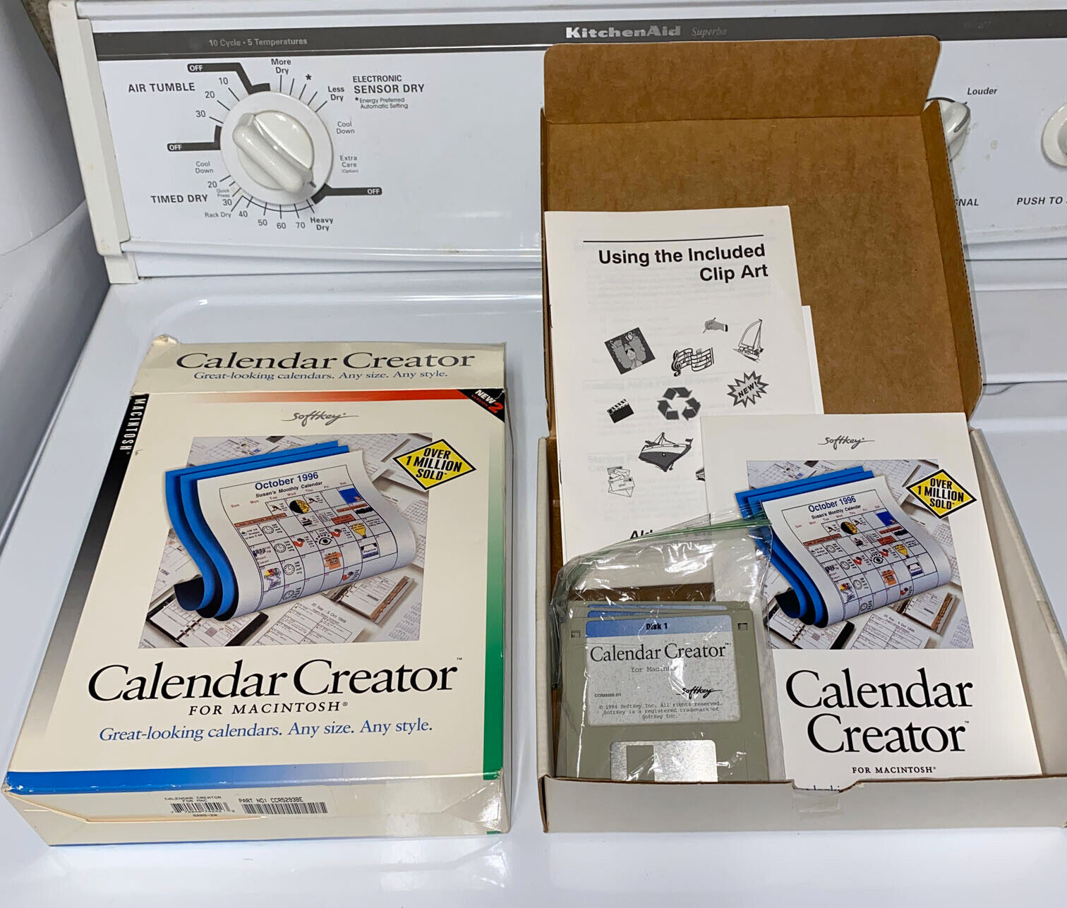 Vintage 1994 Apple Macintosh CALENDAR CREATOR Version 2 Floppy disks Software
