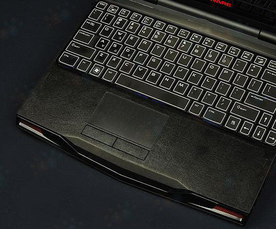 KH Laptop Carbon fiber Leather Sticker Skin for Alienware 17 M17X R2 R3 2015