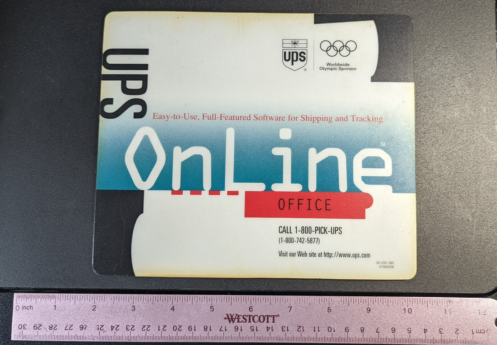 *RARE* Vintage UPS mouse pad - UPS Online Olympic Sponsor