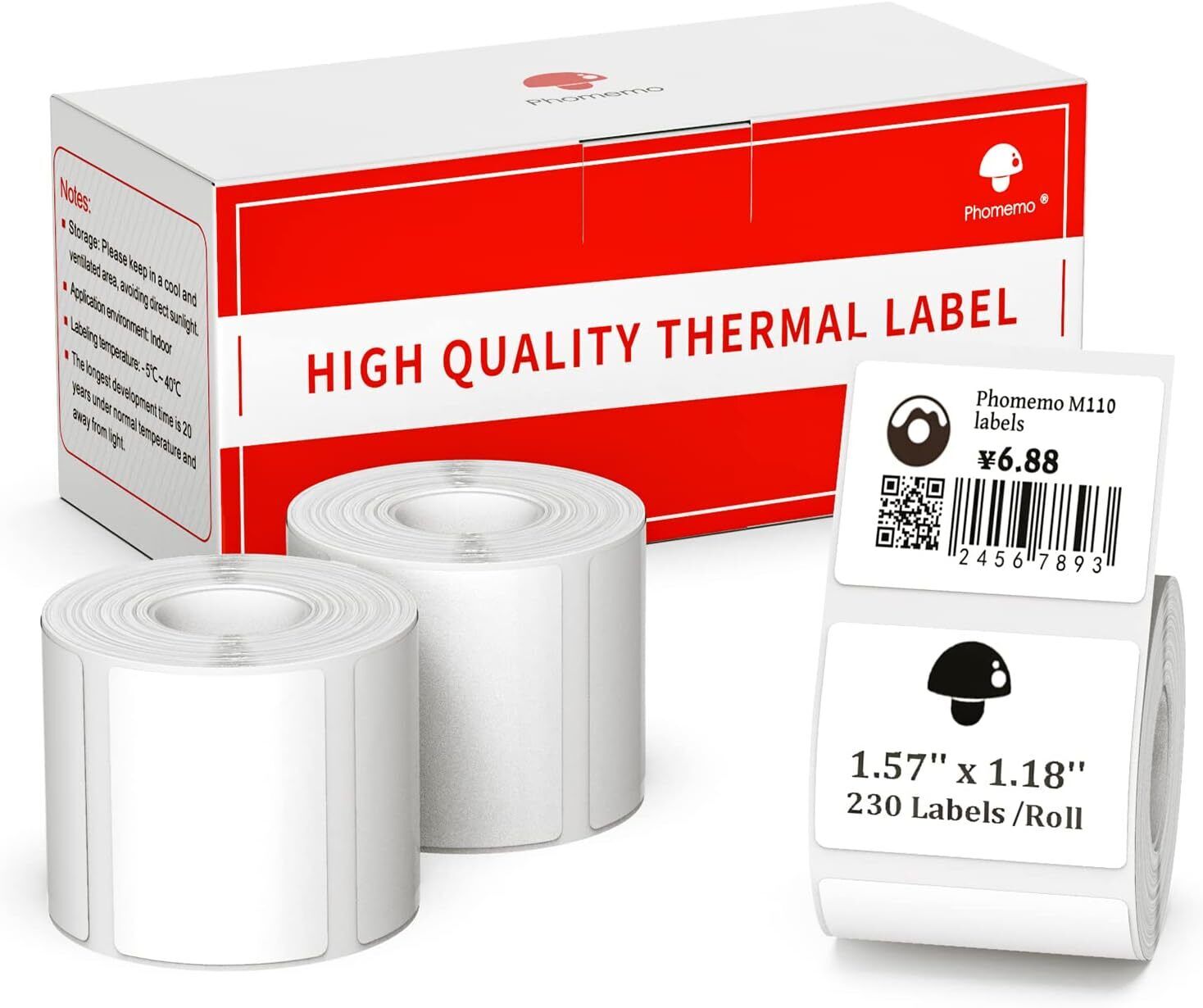 Phomemo M120 Label Maker Machine Barcode Label White Printer Portable Maker Lot
