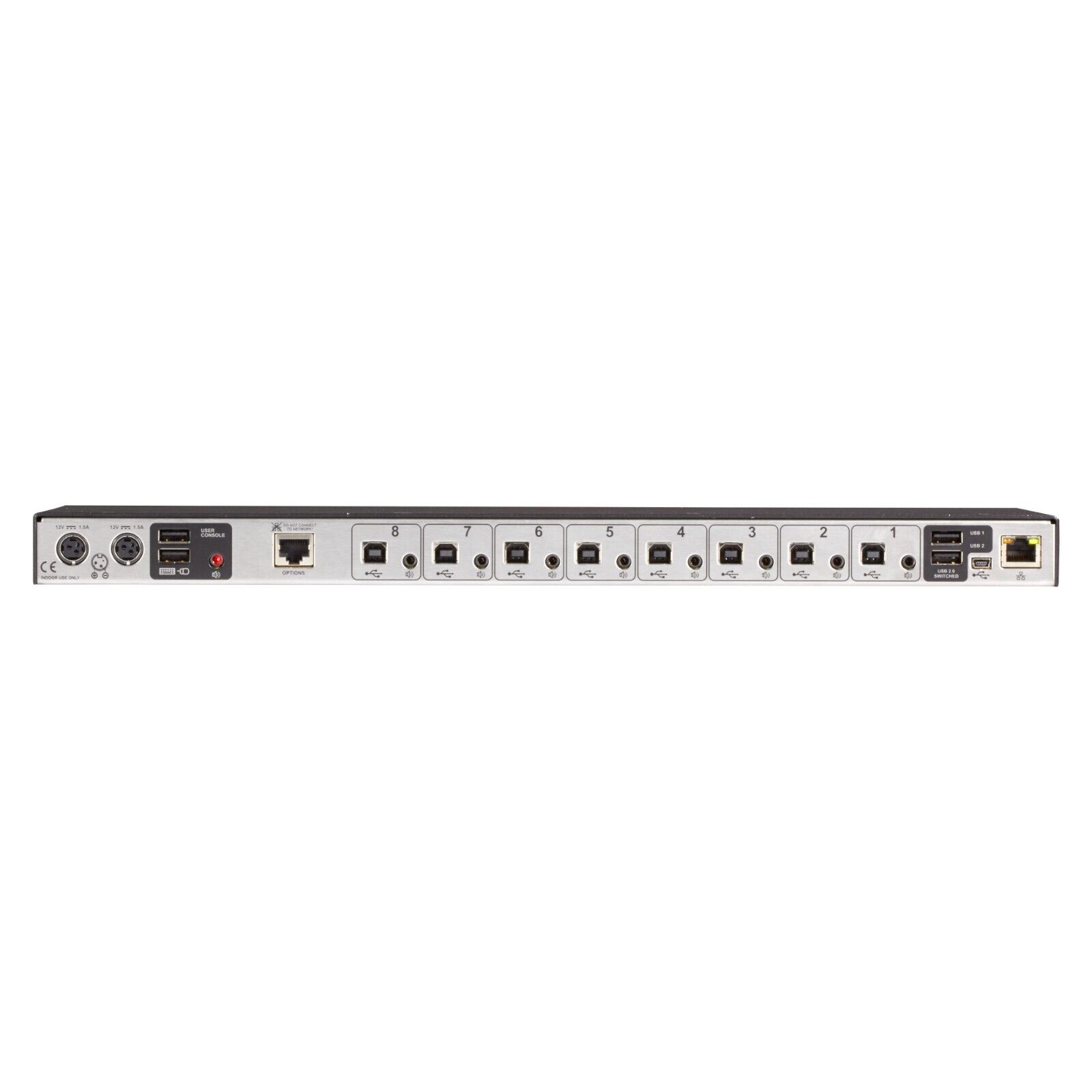 Black Box  Serv (KV9208A) 8-Ports External KVM switch PS/2 cascadable 30Units