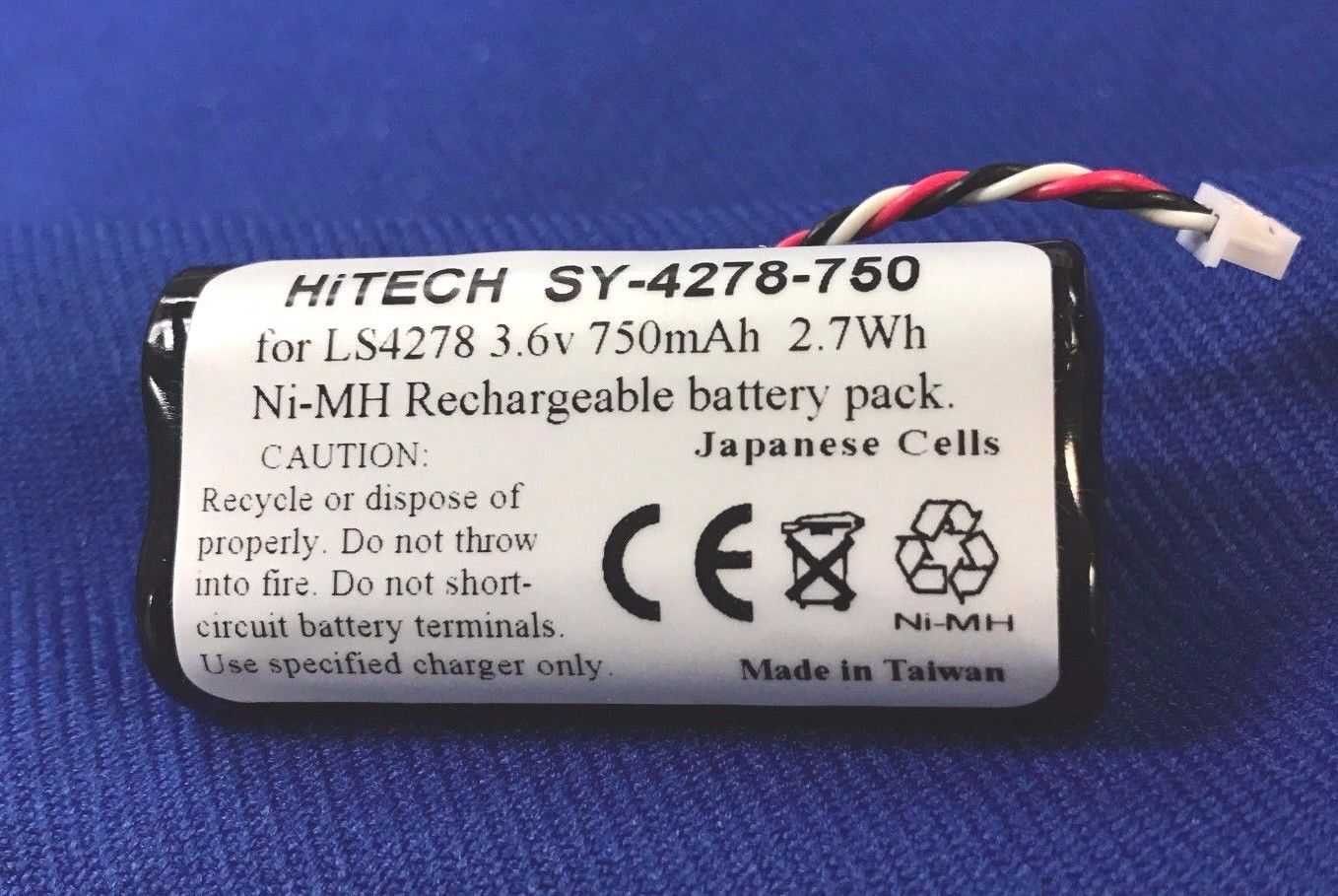 Hitech USA(Japan Yuasa 700mAh)For Symbol/Motorola LS4278 DS6878 #82-67705-01...