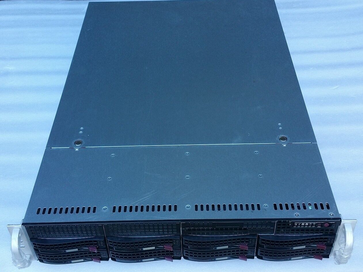 SuperMicro 2U CSE-825 Server Chassis w/ 2x PWS-721P-1R Power Supplies, SAS825TQ