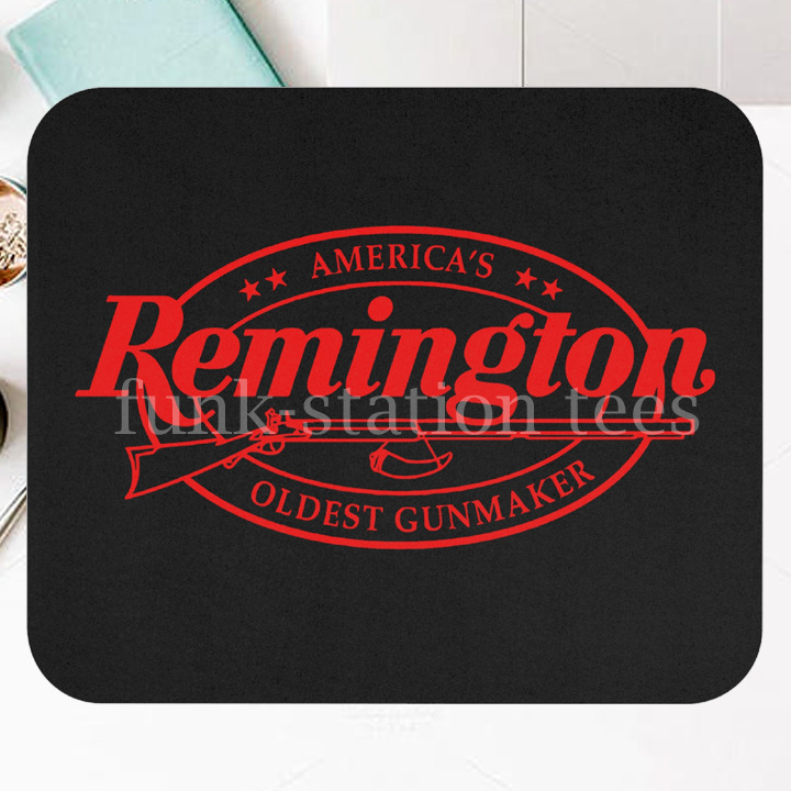 Remington American Gunmaker Firearms Black Mouse Pad Desk Mat Gaming Mouse Pad