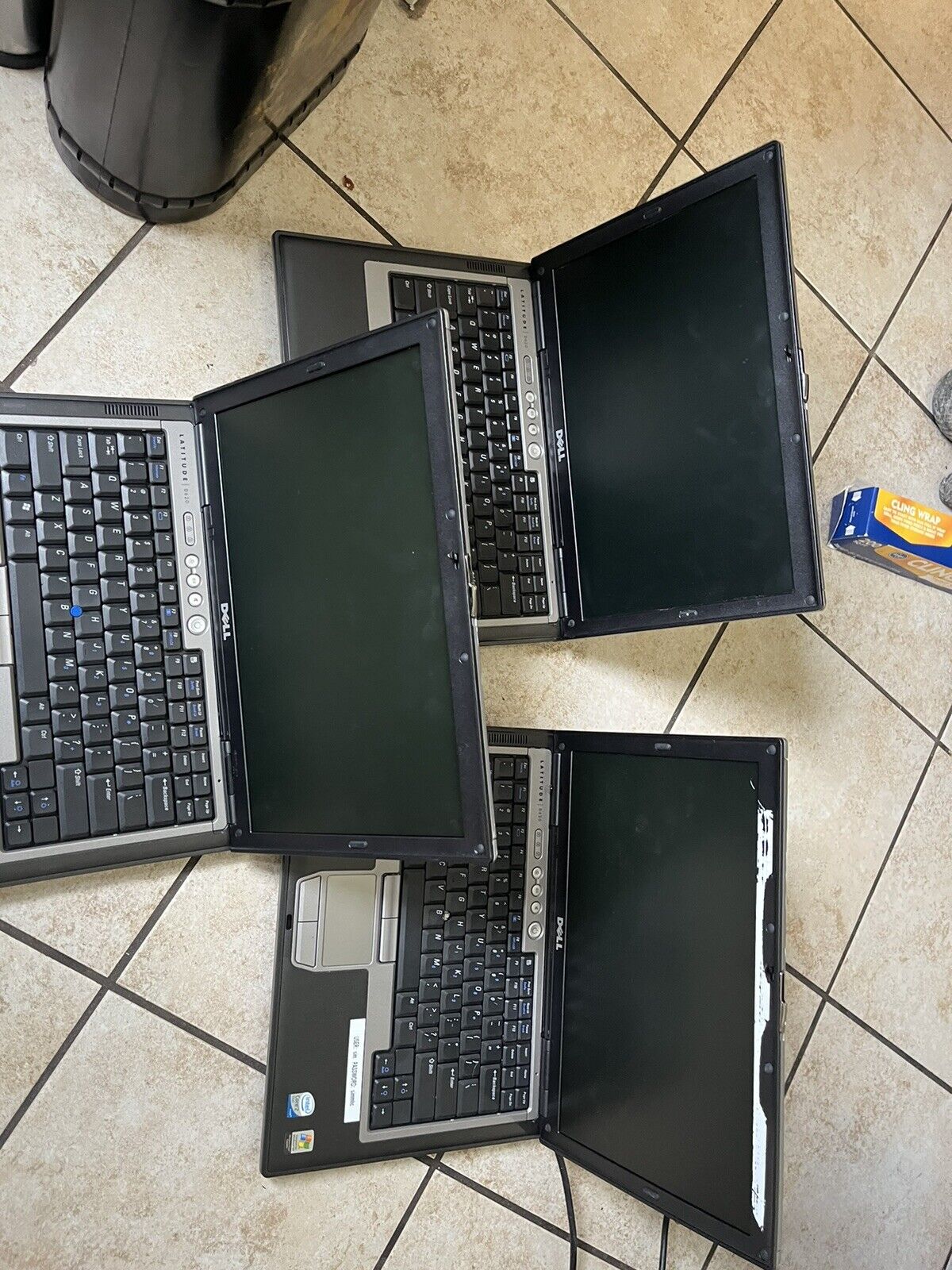 Lot Of 3 Dell Latitude (#) D620  Laptop Computer POSTs NO HDD No OS POWERS UP
