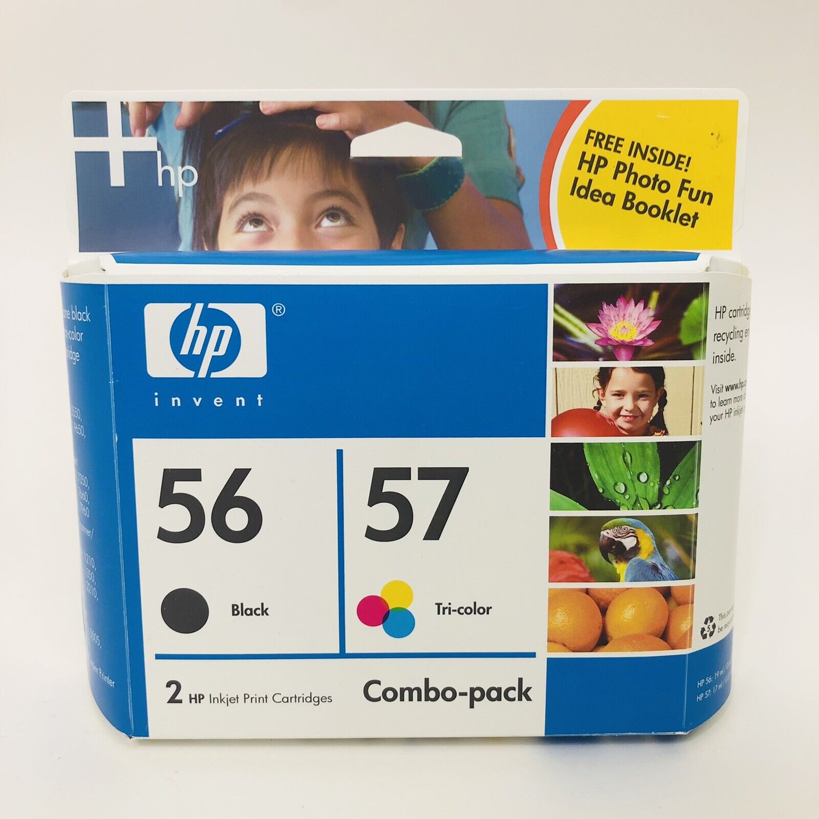 HP Invent Ink Cartridge 56 Black 57 Tri-color Inkjet Print Combo Pack Expired