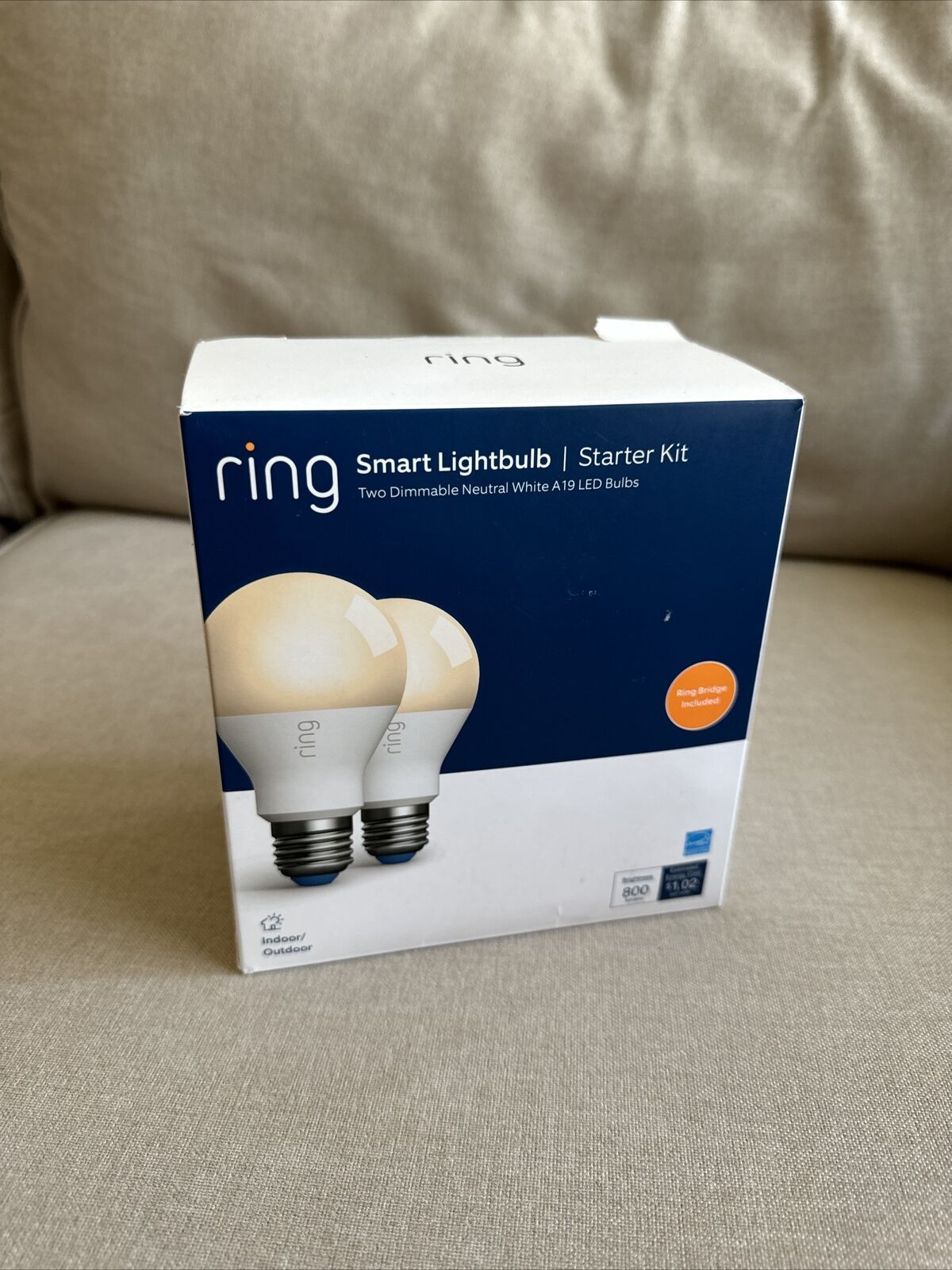 NEW Ring Smart LED Bulb, Neutral White 2 PACK STARTER
