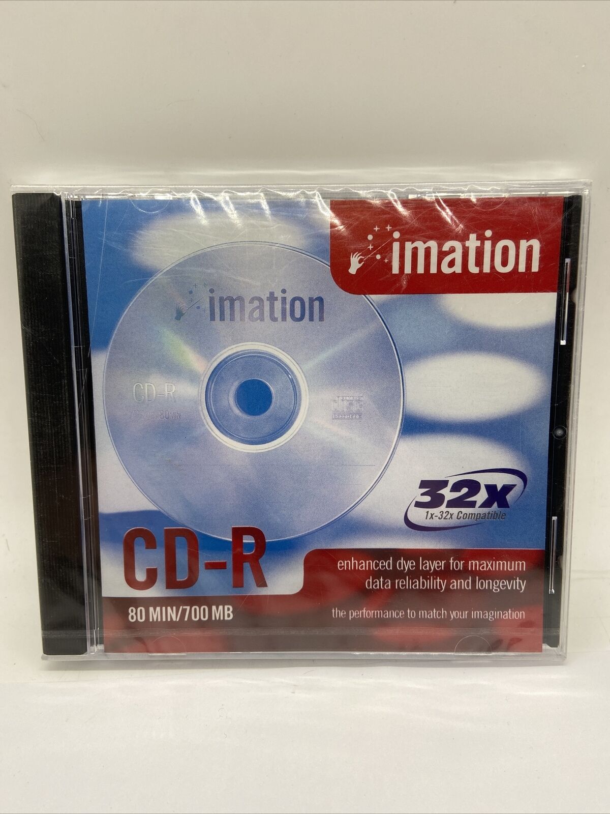 Imation CD-R 1x-32x 700MB 80MIN - NEW & Sealed But Has Light Crack On Case