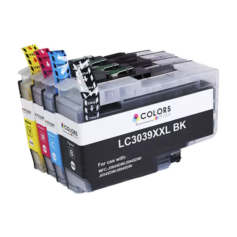 Compatible with  Brother LC3039XXL Ink Cartridge 4-Piece Combo Pack
