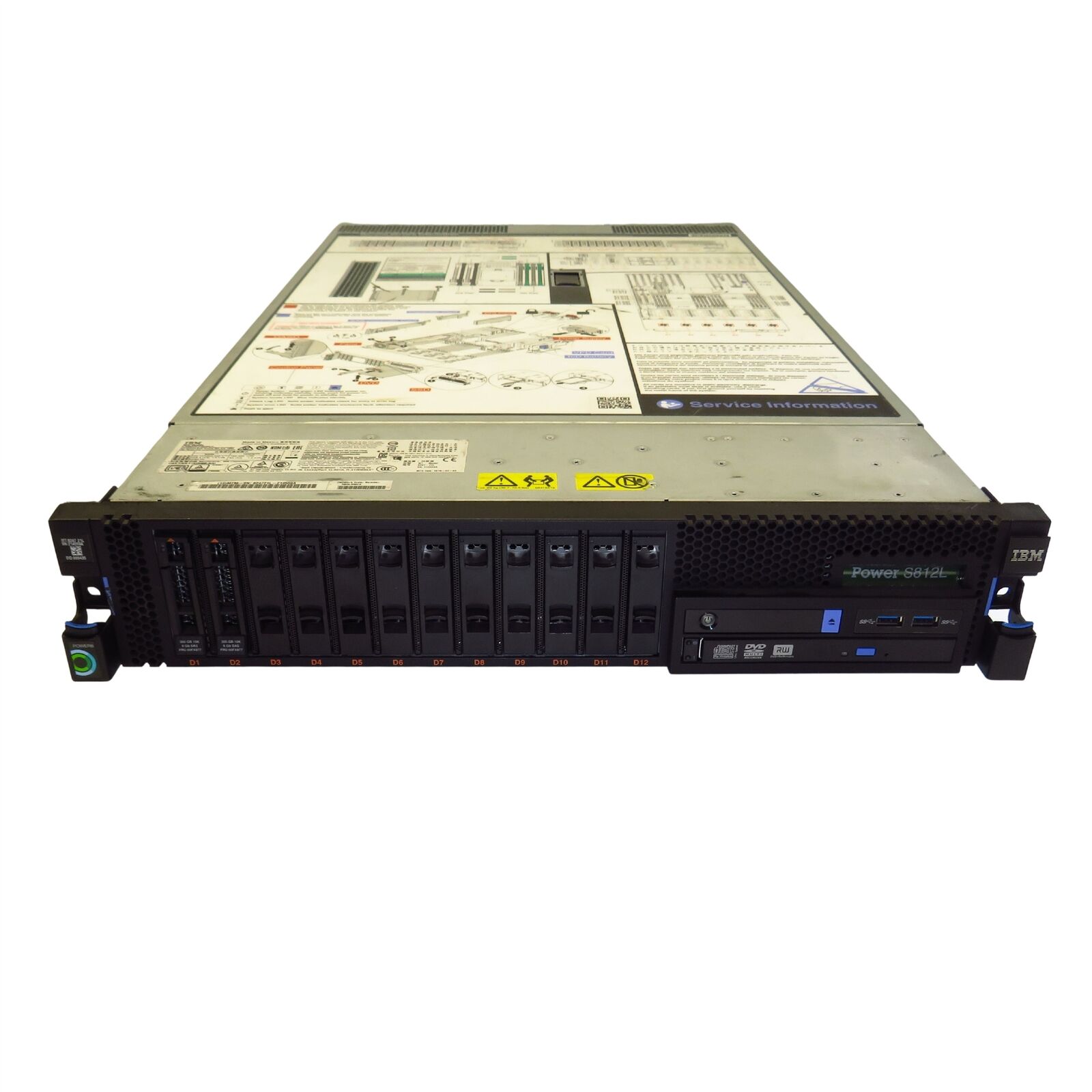 IBM 8247-21L S812L ELPD 10-core 3.42 GHz Power8 Processor Linux Server