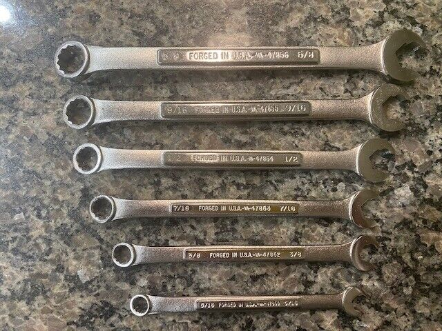 Craftsman Speed Open End Wrench Set Made In USA
