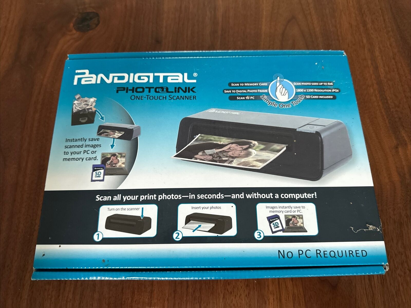 Pandigital PhotoLink One-Touch SCN02 Pass-Through Scanner