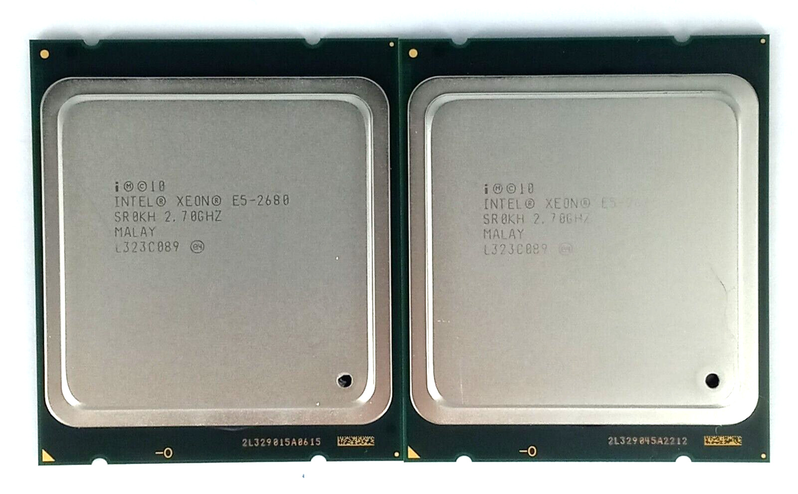 MATCHING PAIR SR0KH Intel Xeon E5-2680 8-Core 2.7GHz LGA 2011 CPU