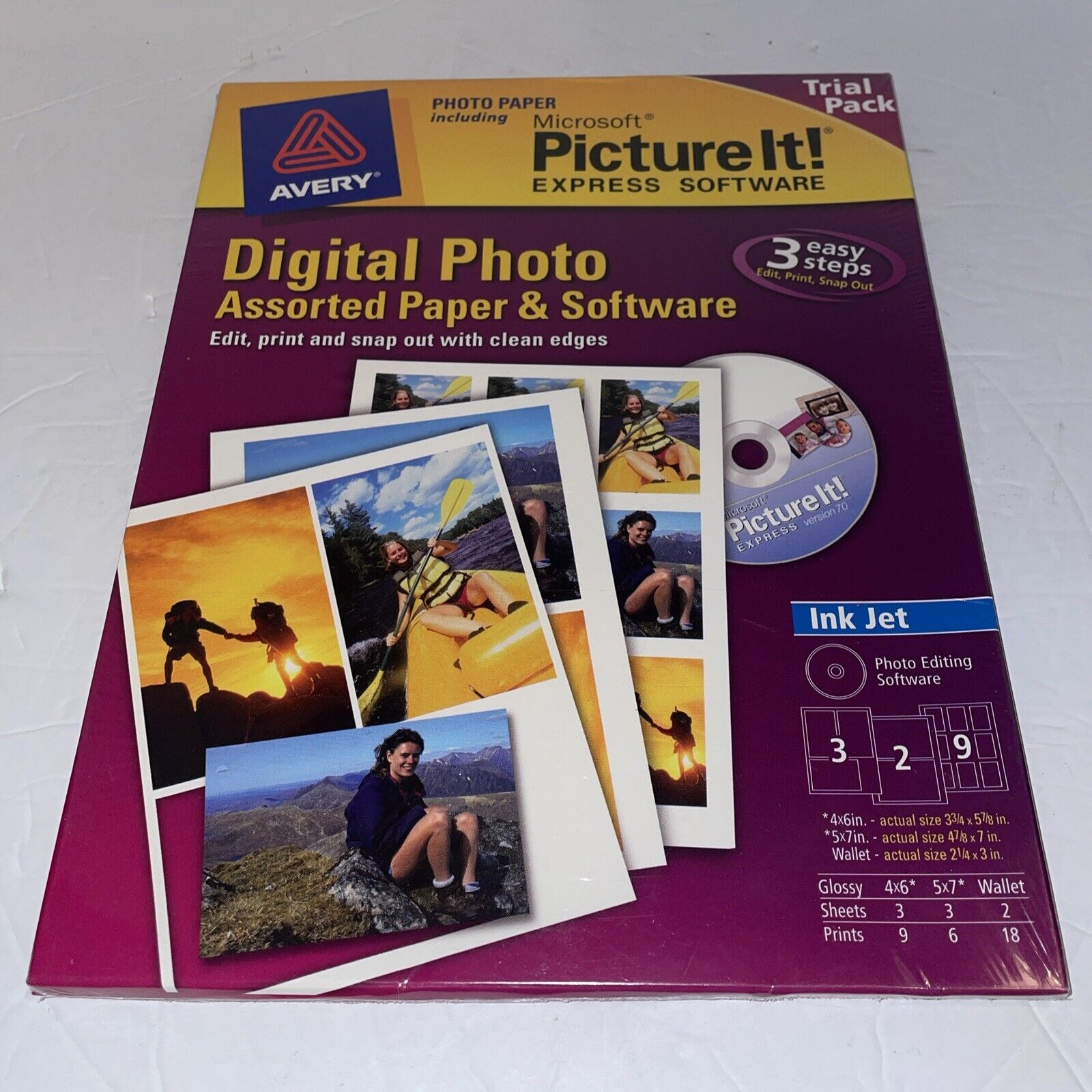 Avery Digital Photo Assorted Paper & Software (Microsoft Picture It) Trial Pack