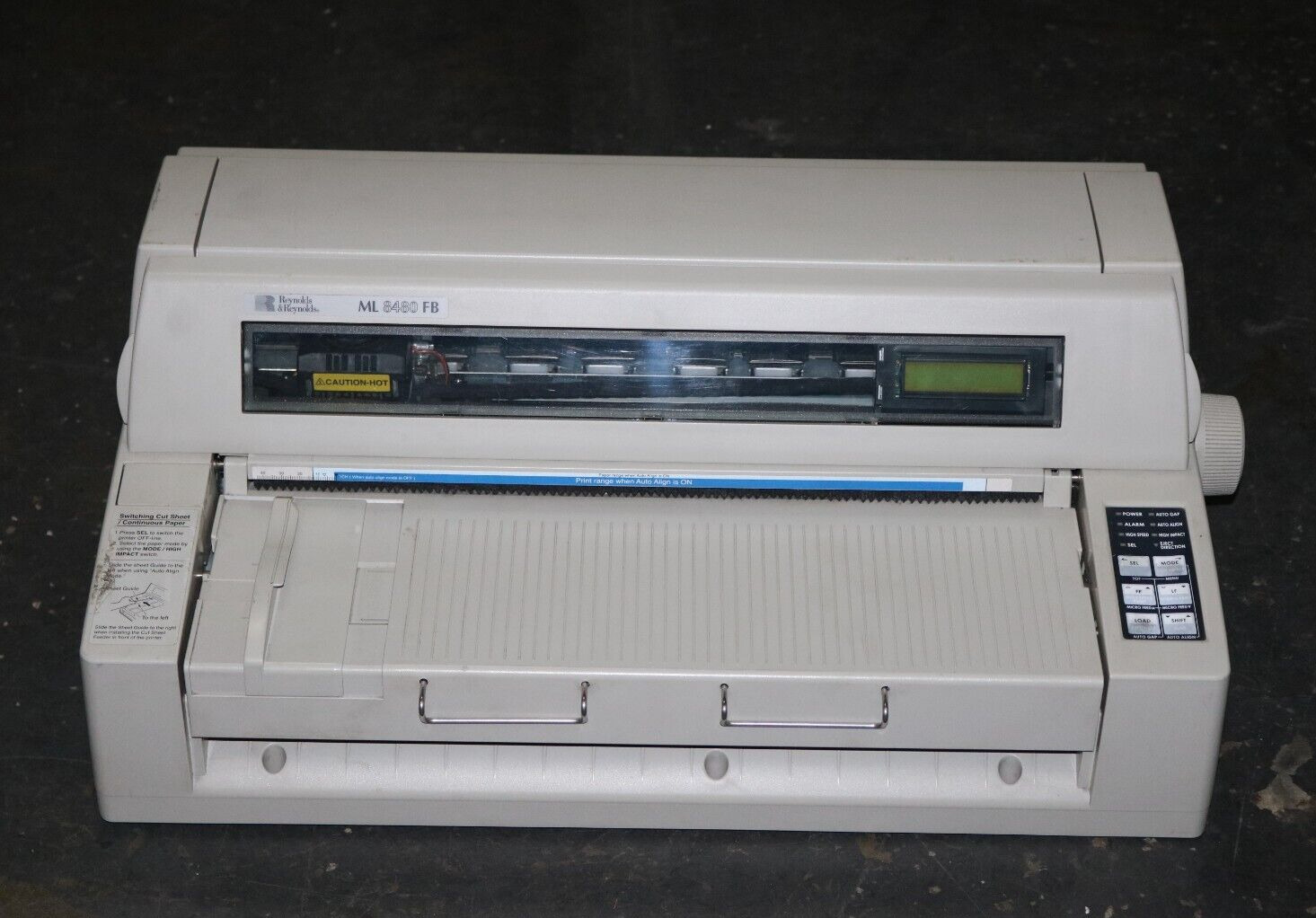 Okidata Microline 8480 FB 24-Pin Dot Matrix Printer , PRE-OWNED .
