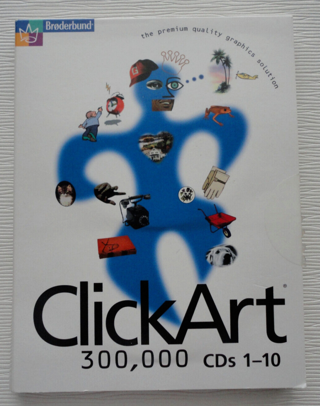 Vintage Broderbund ClickArt 300,000 PrintShop V5 / PC Software / 20 disc set