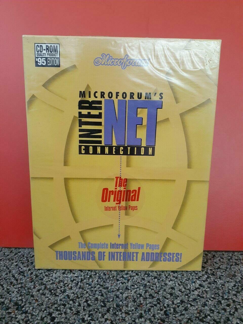 VINTAGE MICROFORUM'S INTERNET CONNECTION (CD-ROM) NOS Factory Sealed