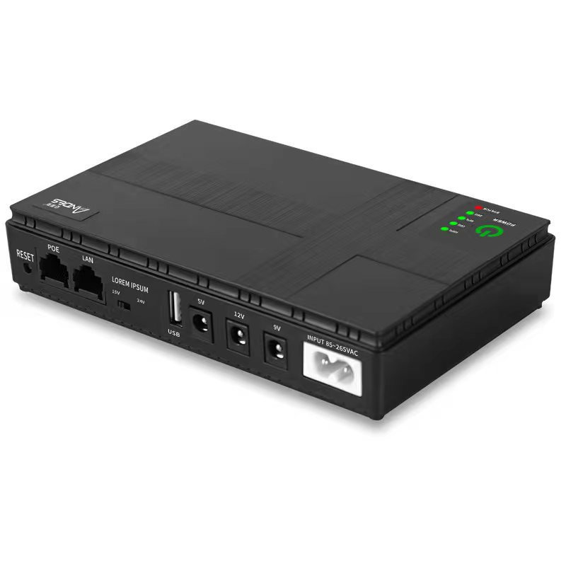 8800/10400mAh Mini Portable UPS Uninterruptible Power Supply POE For WiFi Router