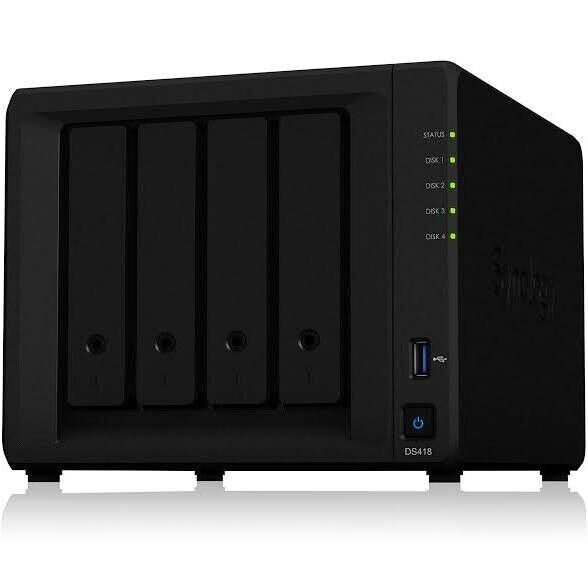 Synology DiskStation DS418 4-Bay NAS Disks Included 40TB 