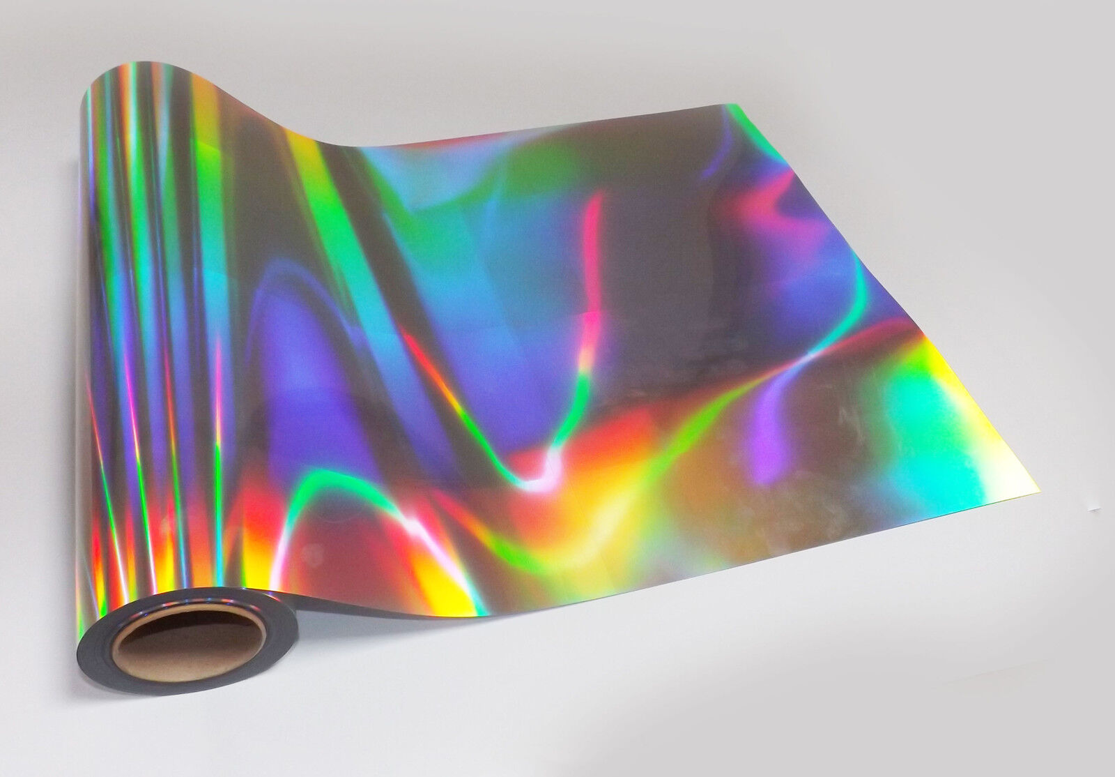 1m ROLL NEO CHROME SILVER HOLOGRAPHIC IRIDESCENT STICKY BACK PLASTIC SIGN VINYL