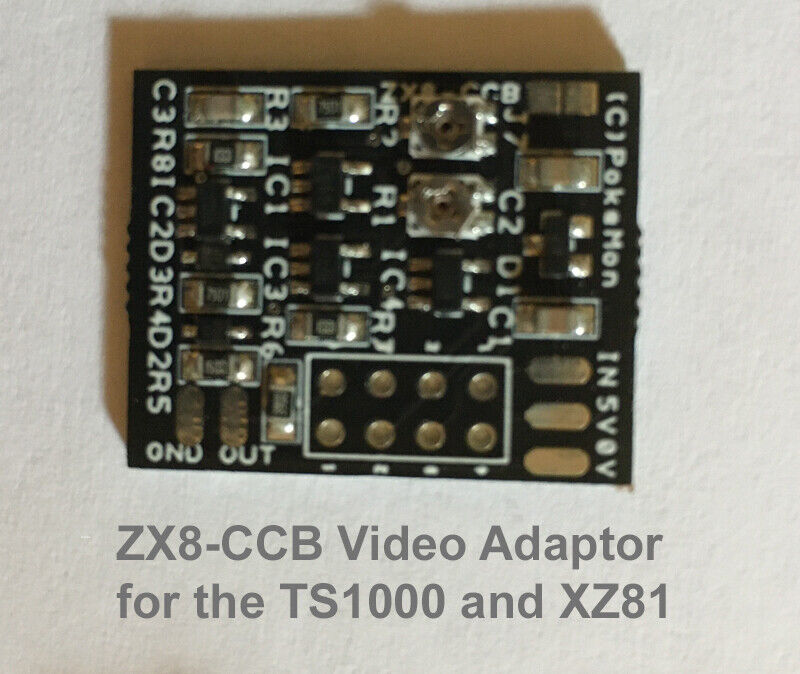 ZX8-CCB - The Best Composite Video Adaptor for TIMEX TS1000 and SINCLAIR ZX81