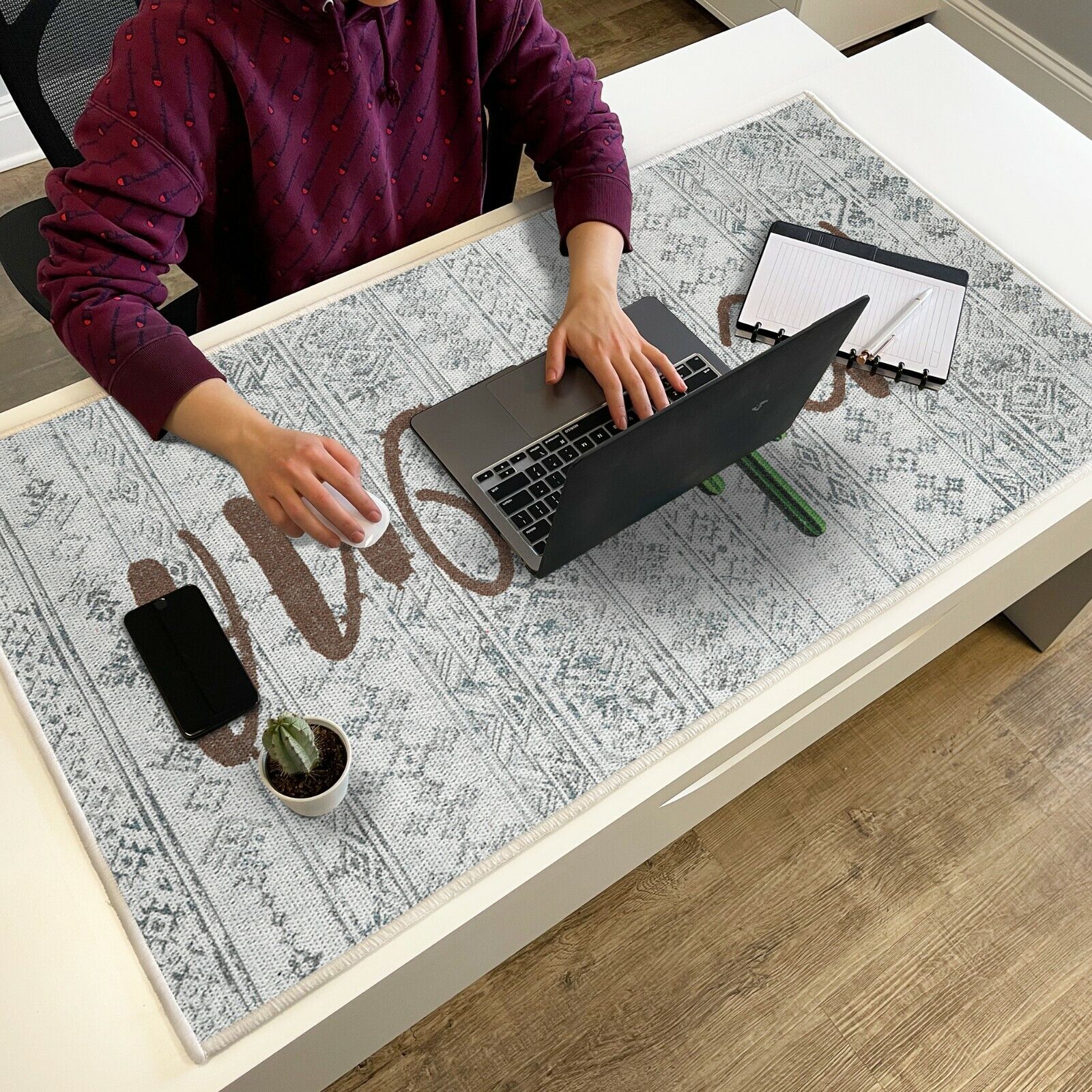 Large Mouse Pad for Desk - Cotton Mousepad for Desktop, Table, Office Desk Pad