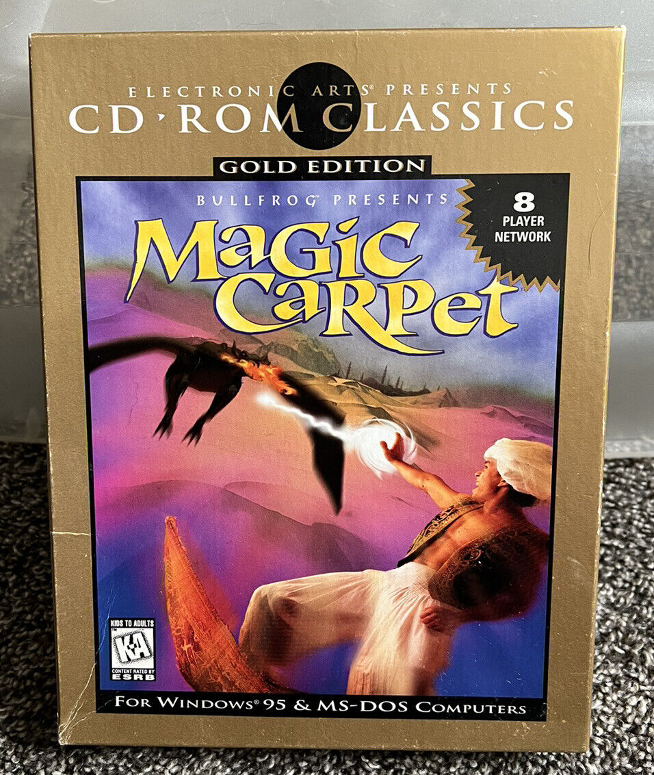Magic Carpet 1995 PC Computer Software Vintage Gold Edition