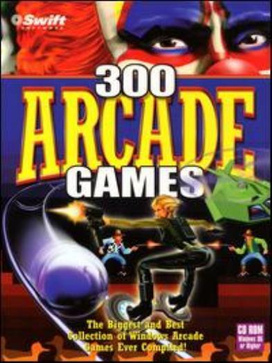 300 Arcade Games PC CD huge variety collection of 2D & 3D games, puzzles arcade