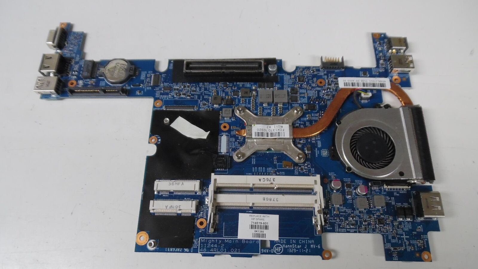 Genuine HP EliteBook 2170P - i5-3437U 1.9GHz Motherboard - 55.4RL01.151G *