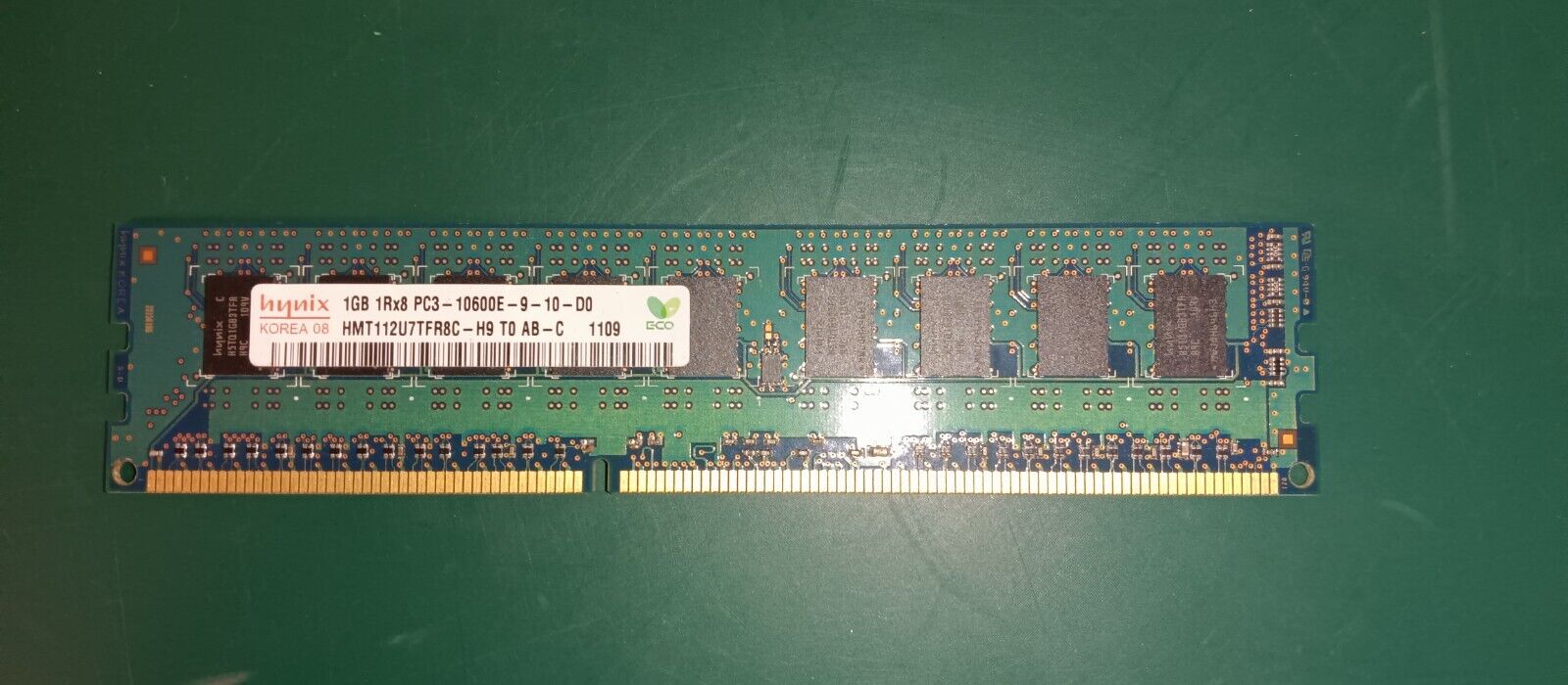 HYNIX 1GB PC3-10600E DDR3-1333 ECC 1RX8 CL9 240  1.5V MEMORY HMT112U7TFR8C-H9