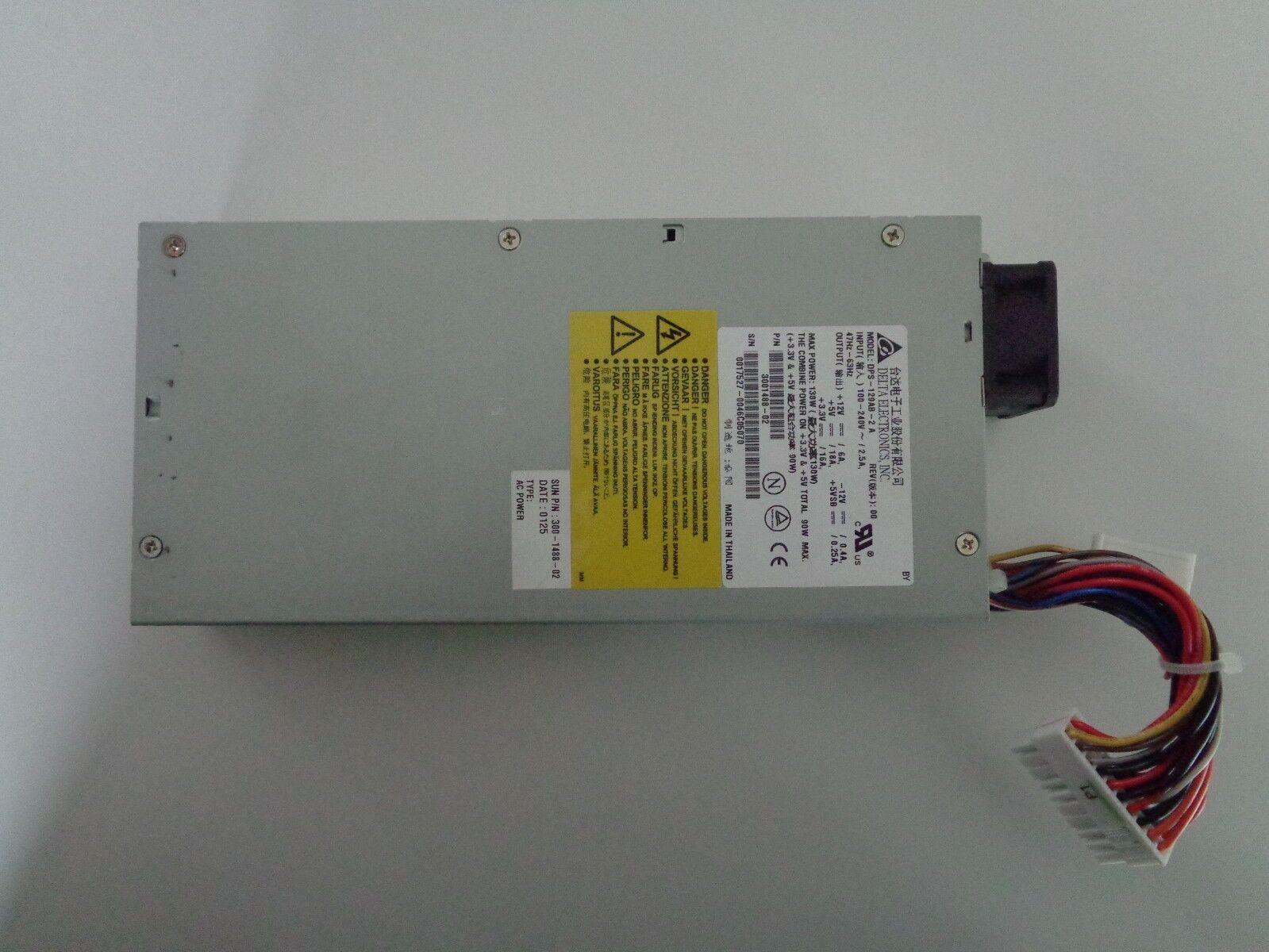SUN NETRA T1 Power Supply (300-1488-02) Delta Model DPS-129AB - Exc. Condition