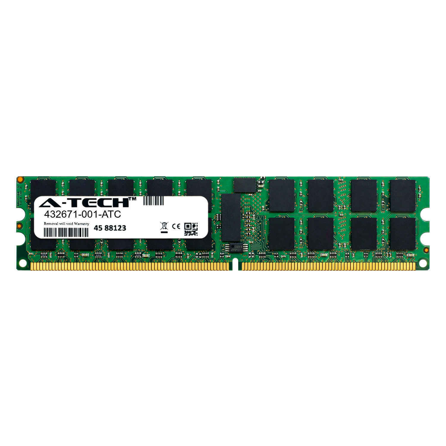 8GB DDR2 PC2-5300R 667MHz RDIMM (HP 432671-001 Equivalent) Server Memory RAM