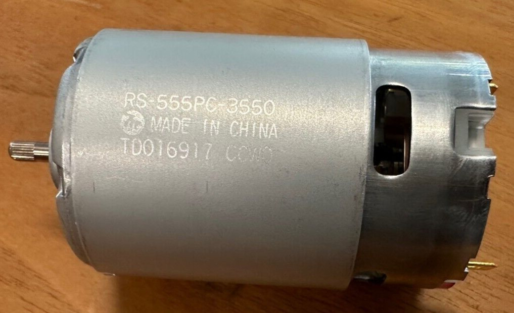 Mabuchi RS-555PC-3550 High Torque 12 VDC Motor with 1/8\