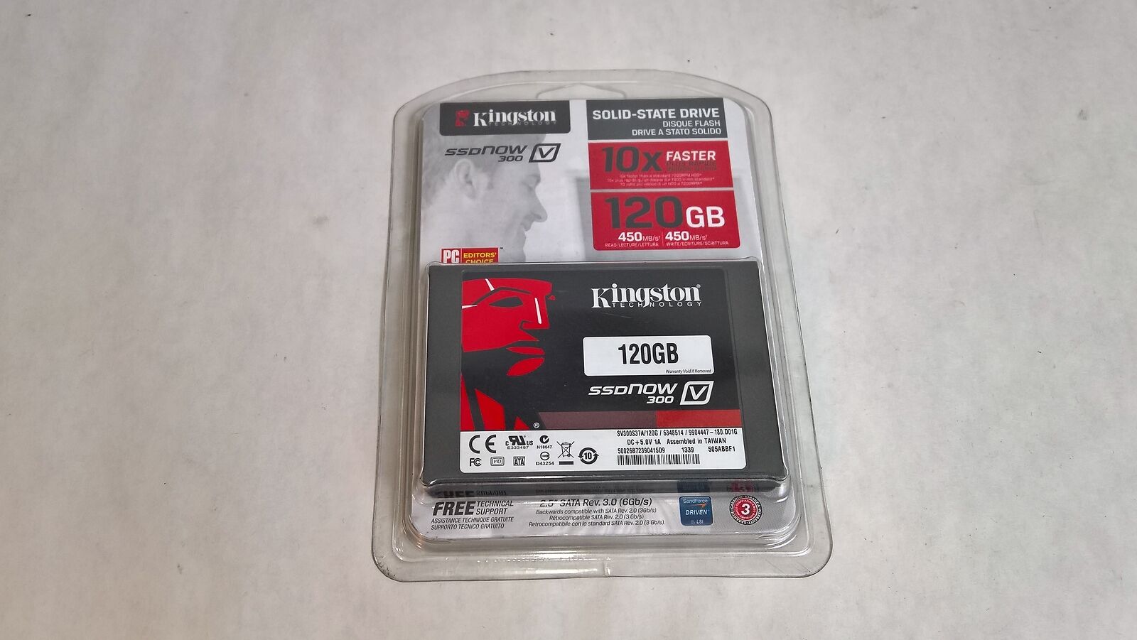 New Kingston SV300S37A/120G 120 GB SSDNow V300 SATA 3 2.5 Solid State Drive