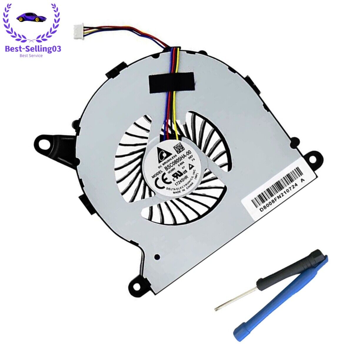 NEW Cpu Cooling Fan For Intel NUC NUC8i7BEH BSC0805HA-00 1PC