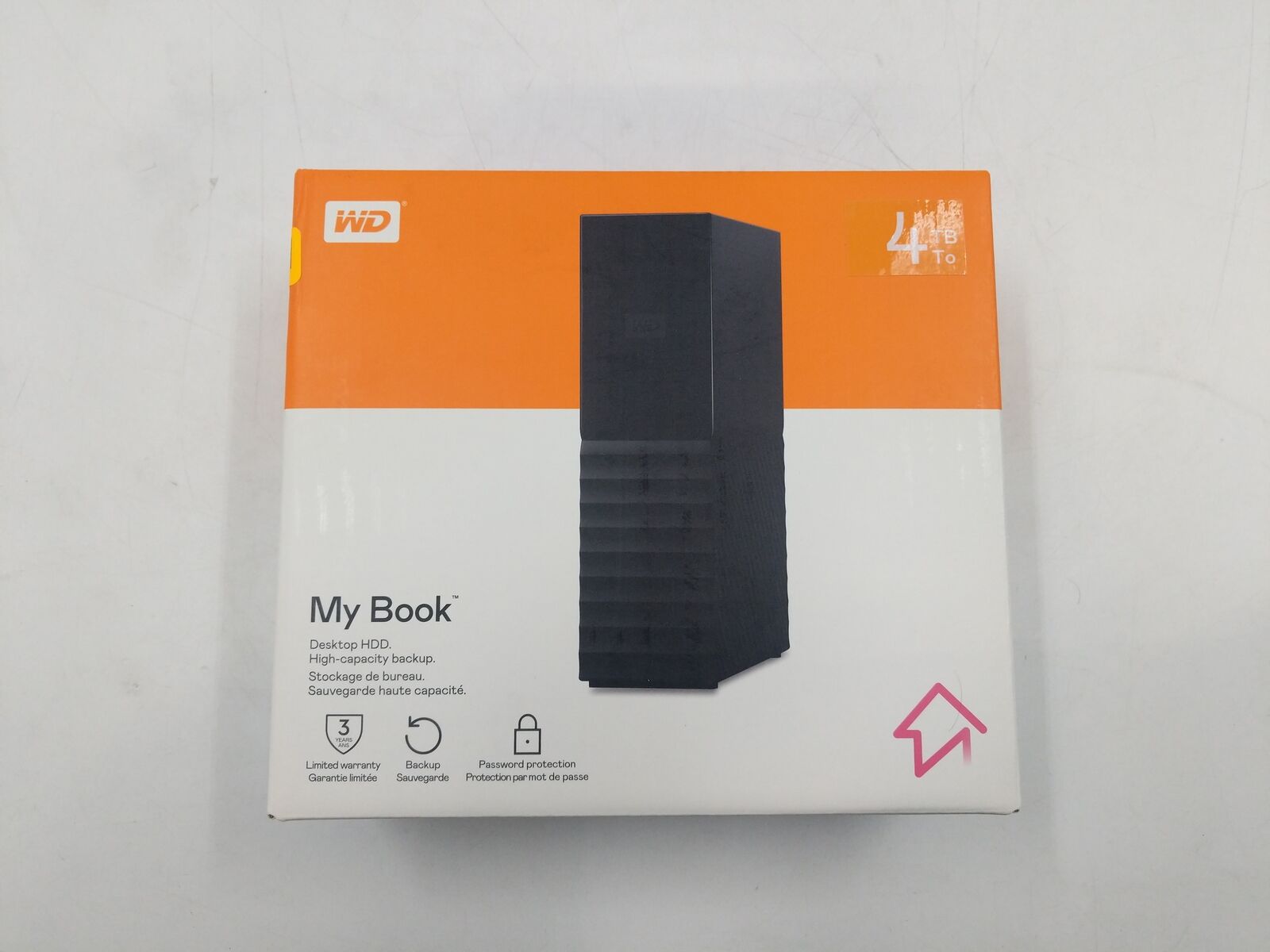 Western Digital My Book 4TB External Storage Black WDBBGB0040HBK-NESN