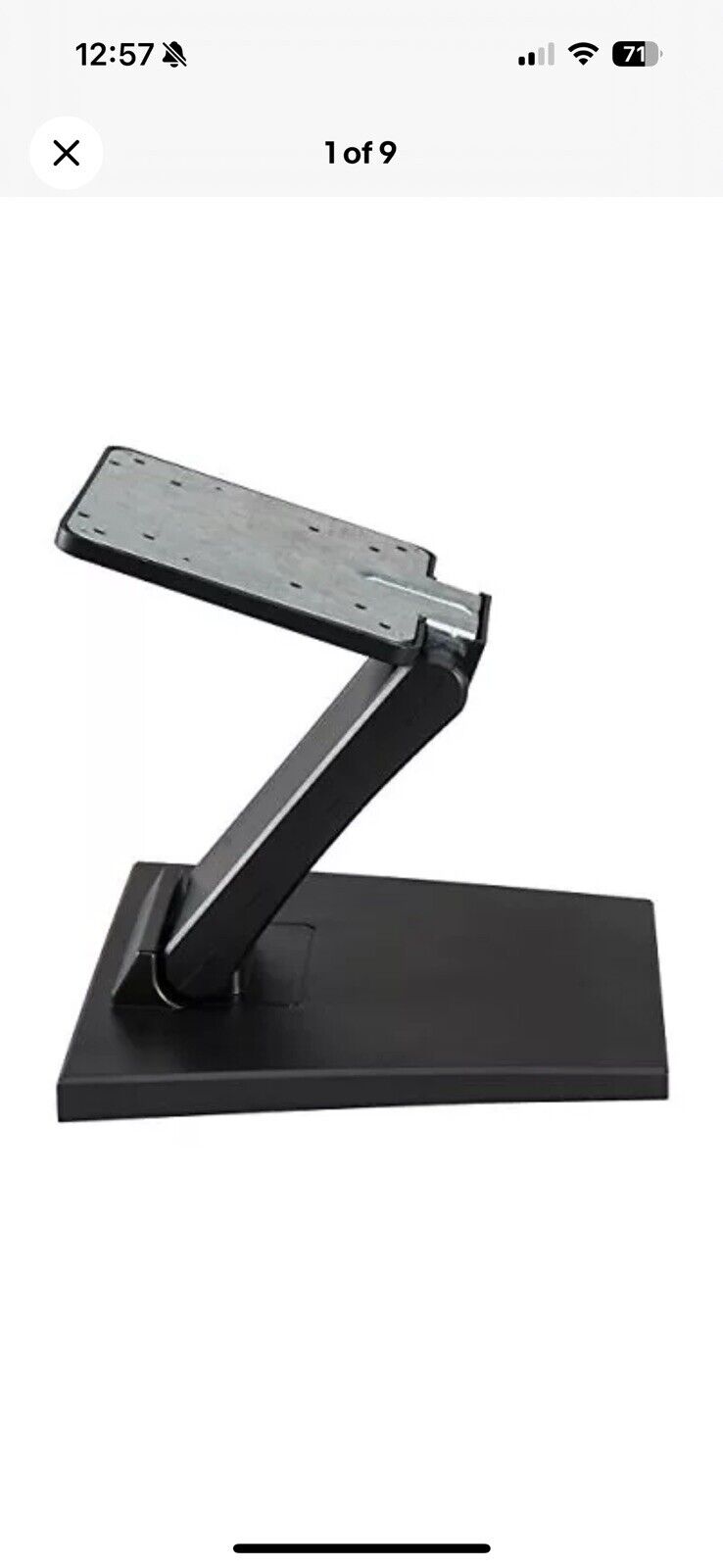 Wearson WS-03A Adjustable LCD TV Stand Folding Metal Monitor Desk Stand with ...
