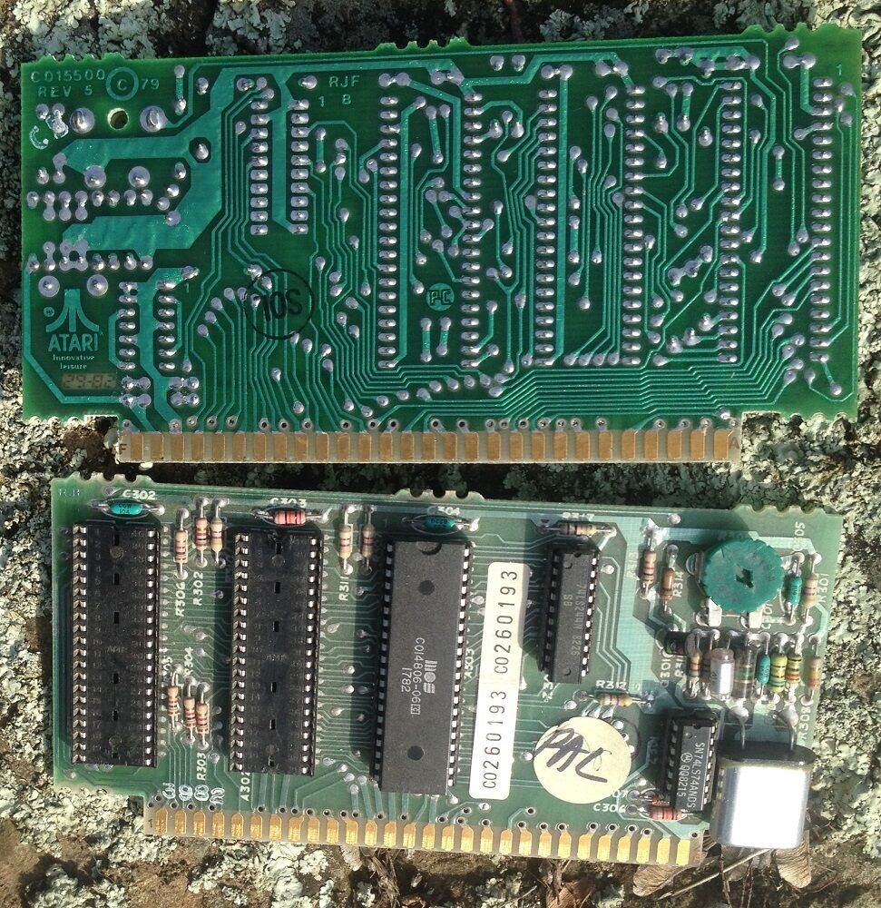 Atari 400/800 PAL CPU(6502C/Sally) PCB without ANTIC or GTIA chips