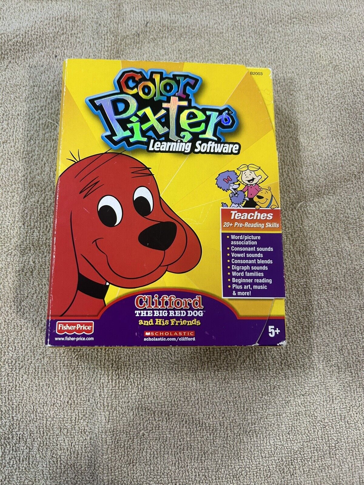 color pixter learning software clifford the big red dog and his friends Used