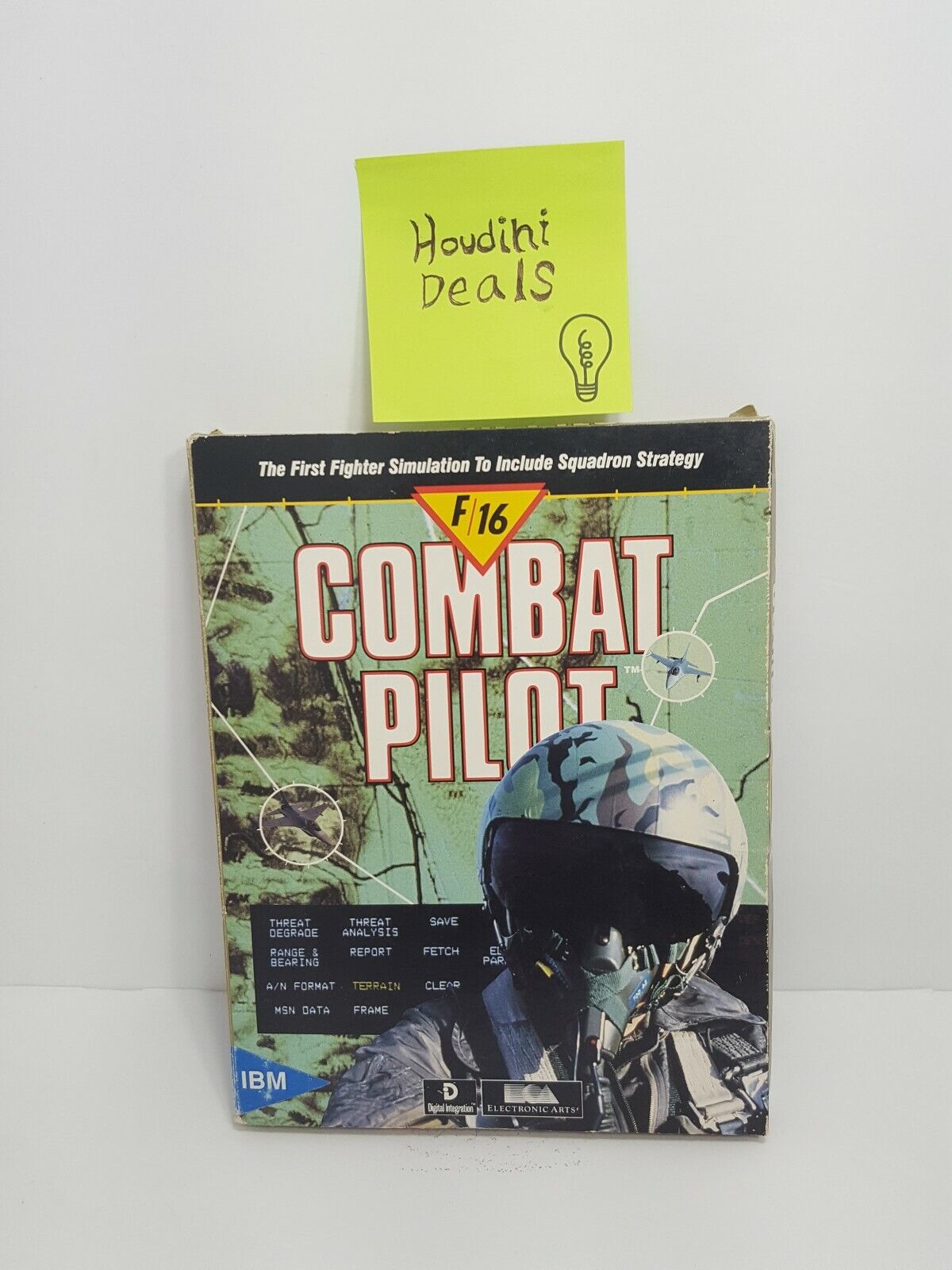 Combat Pilot F/16 PC Game - IBM PC/XT/AT and compatible Version Complete Rare