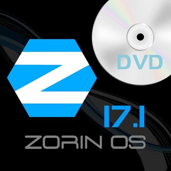 ZORIN OS 17.1 CORE LINUX INSTALL & LIVE 64bit DVD