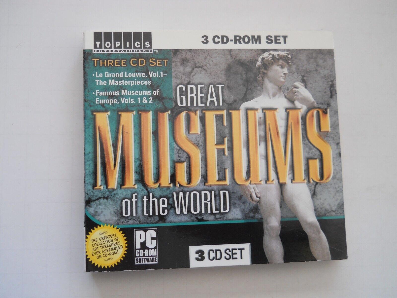 GREAT MUSEUMS OF THE WORLD 3 CD ROM SET