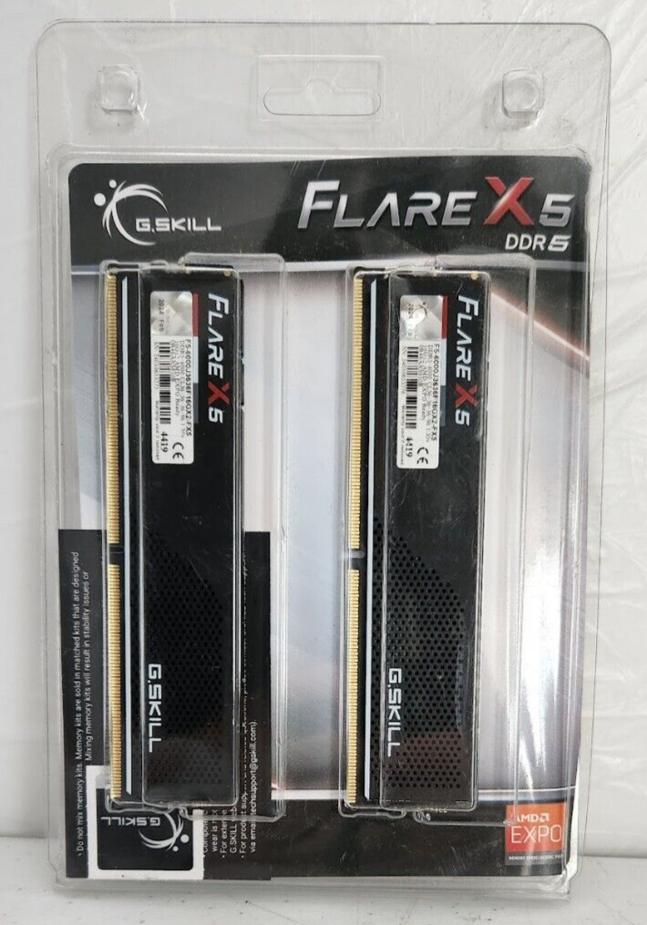 G.SKILL Flare X5 (AMD Expo) DDR5-6000 RAM 32GB (2x16GB) CL36-36-36-96 1.35V - FS