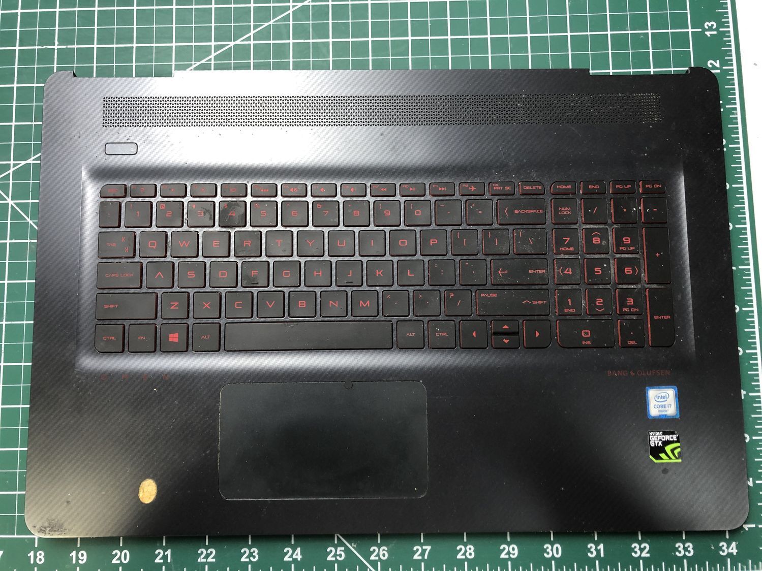 HP Omen 17-W 17.3 Palmrest Backlit Keyboard w/ Touchpad EAG37006050 #mg411	